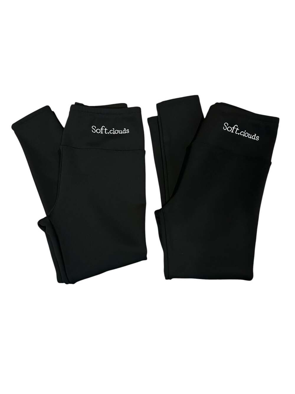 Soft.clouds Women’s Black Sherpa Fleece Lined Warm Leggings Size M